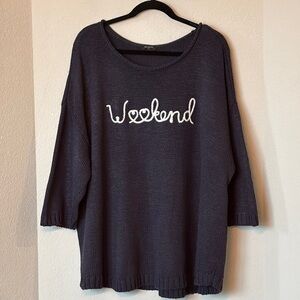 Talbots Weekend Sweater 3X Navy Pullover